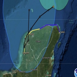 Tormenta Tropical “Gamma” se niega a irse; está ‘a la deriva’ al norte de Yucatán