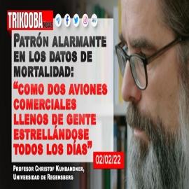 Un profesor alemán revela un patrón alarmante en los datos de mortalidad: «como dos aviones comerciales llenos de gente estrellándose todos los días»