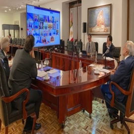 AMLO pide en el G-20 tregua entre países y gestión de la ONU contra Covid-19