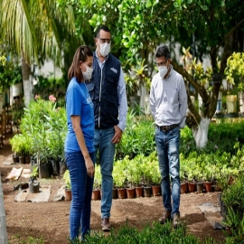 El vivero municipal, pieza clave para el cuidado y fomento de los recursos naturales del municipio, afirma el alcalde Renán Barrera