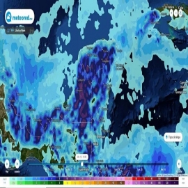 Tormentas con viento y granizo desde hoy en la península