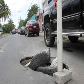 Chetumal: Archivan 174 quejas por daños que sufrieron vehículos en los baches