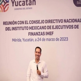Expuso el Gobernador Mauricio Vila Dosal las ventajas competitivas de Yucatán ante miembros del Consejo Directivo Nacional del IMEF