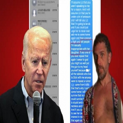 Mensajes de texto muestran que el vicepresidente Biden y su esposa se coludieron para reprimir las acciones de HUNTER CON UN DETERMINADO MENOR