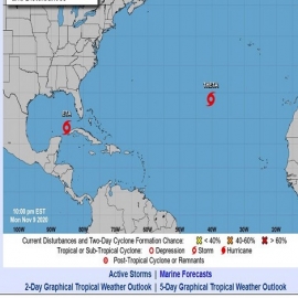 Se forma la tormenta Theta en el Atlántico y rompe récord histórico