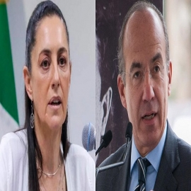 Sheinbaum llama ignorante a Calderón por polémica de águila juarista