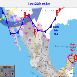 Clima hoy para Cancún y Quintana Roo 26 de octubre de 2020