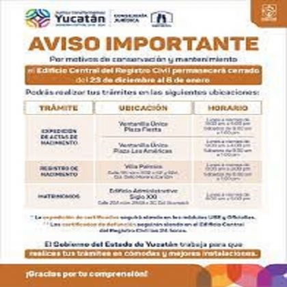 Registro Civil abre dos nuevas oficialías y extiende horario de atención en el Edificio Administrativo “Siglo XXI