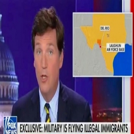 Tucker Carlson revela evidencia de que el ejército de EE. UU. está transportando “en secreto” a extranjeros ilegales