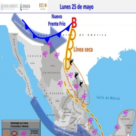 Clima hoy para Cancún y Quintana Roo 25 de mayo de 2020