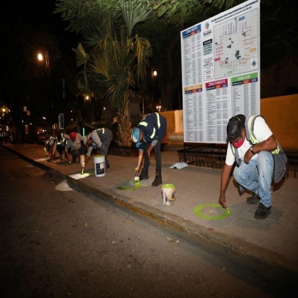 Avanzan trabajos de señalización como parte del Plan de Mejora a la Movilidad Urbana para el Centro Histórico de Mérida