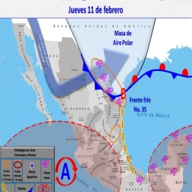 Clima hoy para Cancún y Quintana Roo 11 de febrero de 2021