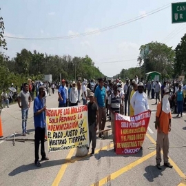 Chetumal: Bloqueos y protestas reciben a López Obrador en Quintana Roo