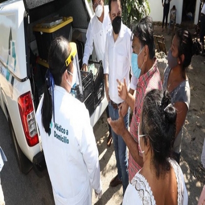Con el programa "Médico a domicilio”, el Gobierno del Estado continúa preservando y cuidando la salud de los sectores más vulnerables de Yucatán
