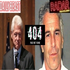 SILENCIO: Medios de comunicación eliminan artículo condenatorio sobre Clinton-Epstein sin dar explicaciones