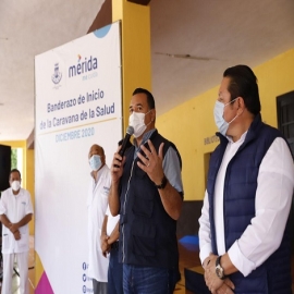 El alcalde Renán Barrera inaugura la Caravana de la Salud, para llevar servicios a la población más vulnerable