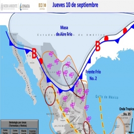 Clima hoy para Cancún y Quintana Roo 10 de septiembre de 2020