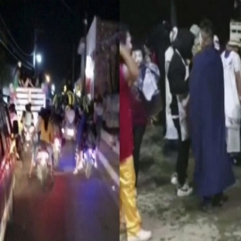 Yucatán: Se "olvidan" del Covid y salen a festejar el martes del Carnaval