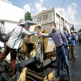Construcción y repavimentación de calles, entre las prioridades del Ayuntamiento, señala el alcalde Alejandro Ruz