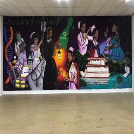 Alistan inauguración de mural “Legado y honor” en Conalep de Chetumal