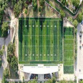 La unidad deportiva Inalámbrica se renueva con la rehabilitación de su campo de fútbol americano y la creación de uno de tochito bandera