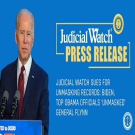 Judicial Watch demanda por desenmascarar registros: Biden, altos funcionarios de Obama 'desenmascararon' al general Flynn