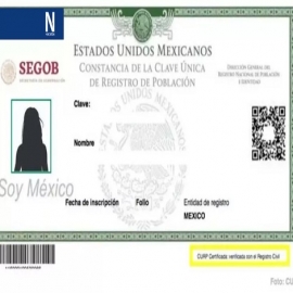 CURP con fotografía ¿nueva identificación oficial?