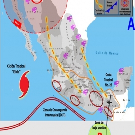 Clima hoy para Cancún y Quintana Roo 11 de agosto de 2020