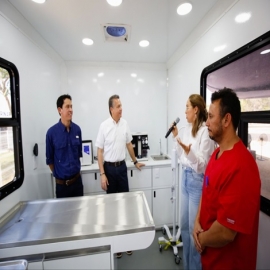 Ante un golpe de calor, los Módulos de Salud garantizan la atención en colonias y comisarías.