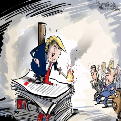 Trump amenaza con romper las relaciones con China