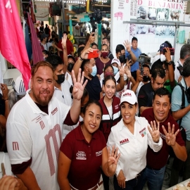 AMOR CON AMOR SE PAGA, AGRADECE MARA LEZAMA A FELIPE CARRILLO PUERTO