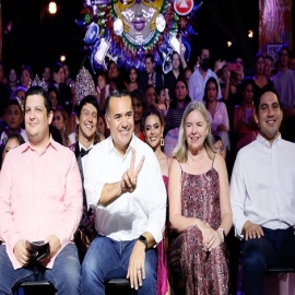 Con la segunda edición del “Festival Algarabía”, el Alcalde Renán Barrera da inicio a los festejos del Carnaval de Mérida 2024