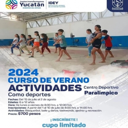 Amplia variedad de actividades deportivas, culturales y recreativas para los niños y jóvenes durante las vacaciones de verano