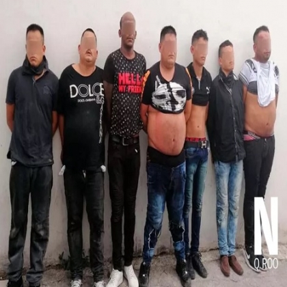 Golpe a la delincuencia en Cancún; rescatan a 2 víctimas y detienen a 7 criminales