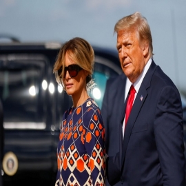 Trump hace los primeros comentarios públicos desde que dejó la Casa Blanca