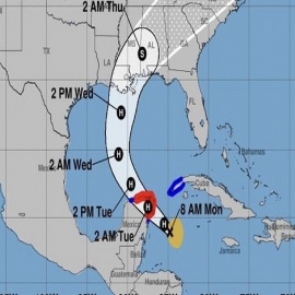 Tormenta Tropical “Zeta” se fortalece; provocará lluvias fuertes para Yucatán esta tarde