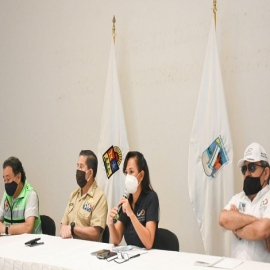 Ordena Laura Fernández evacuar a familias del casco antiguo ante la peligrosidad del huracán “Delta”