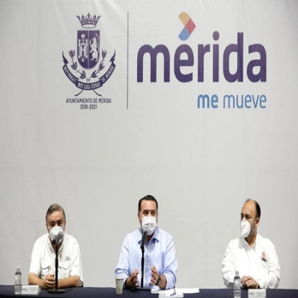 Elevar el nivel de los carriles inferiores, la solución más viable para el problema que representa el distribuidor vial de la Prolongación de Paseo de Montejo, afirma el alcalde Renán Barrera Concha