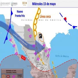Clima hoy para Cancún y Quintana Roo 13 de mayo de 2020