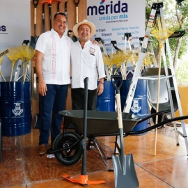 Renán Barrera trabaja de la mano con las y los comisarios en la mejora de los espacios públicos