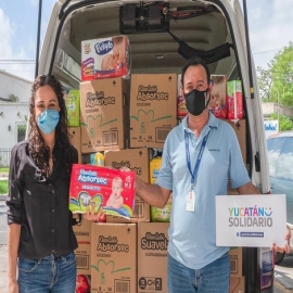 Empresas yucatecas canalizan ayuda a través de Yucatán Solidario para familias afectadas por tormenta tropical “Cristóbal”