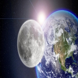 Este espectacular vídeo muestra la Tierra y la Luna en la misma imagen