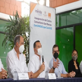 El Alcalde Renán Barrera presidió la inauguración del Centro Comunitario de San Marcos “ComUNIDAD que ConVIVE”