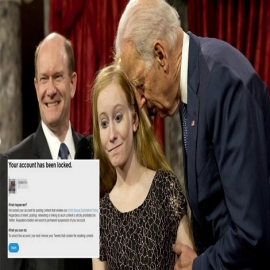 Videos de Biden tocando a niñas jóvenes marcados como 'explotación sexual infantil' por Twitter a pesar de ser imágenes públicas oficiales