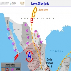 Clima hoy para Cancún y Quintana Roo 18 de junio de 2020