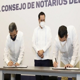 El Gobernador Mauricio Vila Dosal anunció que este año se destinarán 30 millones de pesos para apoyar la digitalización de trámites en el Poder Judicial del Estado