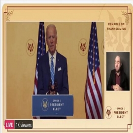 Joe Biden obtiene solo 1,000 espectadores para ver su discurso de Acción de Gracias en vivo, pero ¿obtuvo 80 millones de votos?