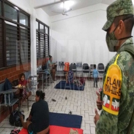 Nos vinimos porque iba a haber una tormenta grandota: refugiados de Zeta en Tulum