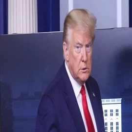 Trump está "descontento" por las acciones de China sobre Hong Kong