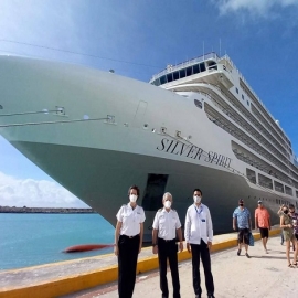 La actividad de cruceros continúa en Yucatán con la llegada de 3 embarcaciones de lujo a Puerto Progreso